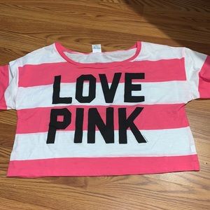 Pink Victoria Secret Crop Top Size M